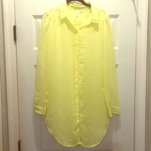 Frenchi neon yellow shirt
